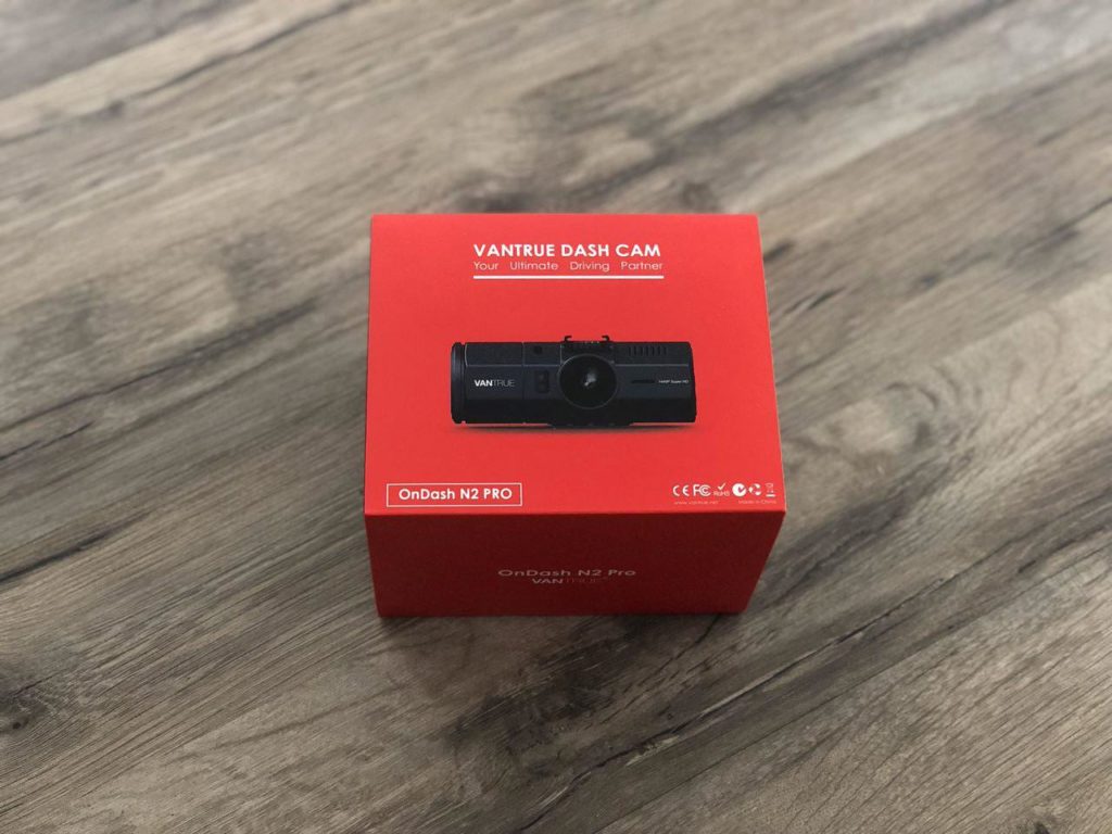 Vantrue N2 Pro Dual Dashcam Box
