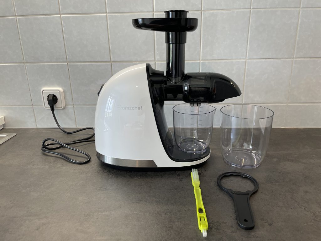 AMZCHEF Slow Juicer ZM1501 Entsafter mit Zubehör