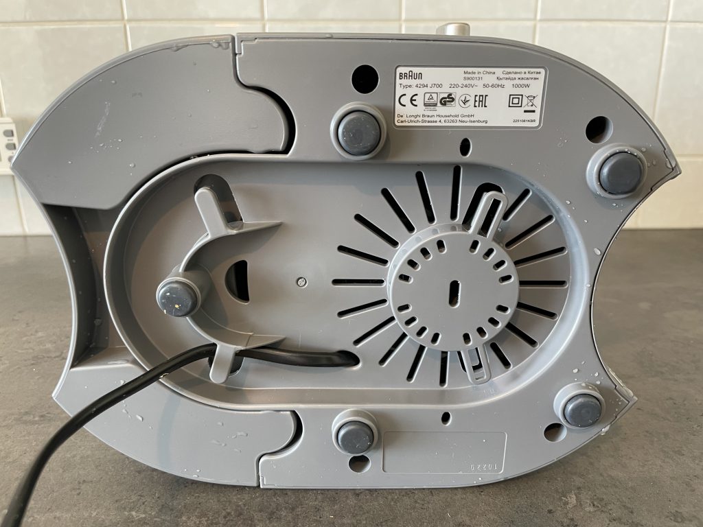 Braun Multiquick 7 J700 Entsafter von unten