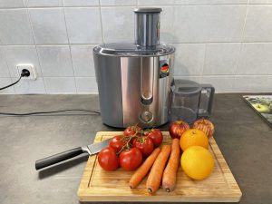 Entsafter Braun Multiquick 7 J700 mit Obst und Gemüse