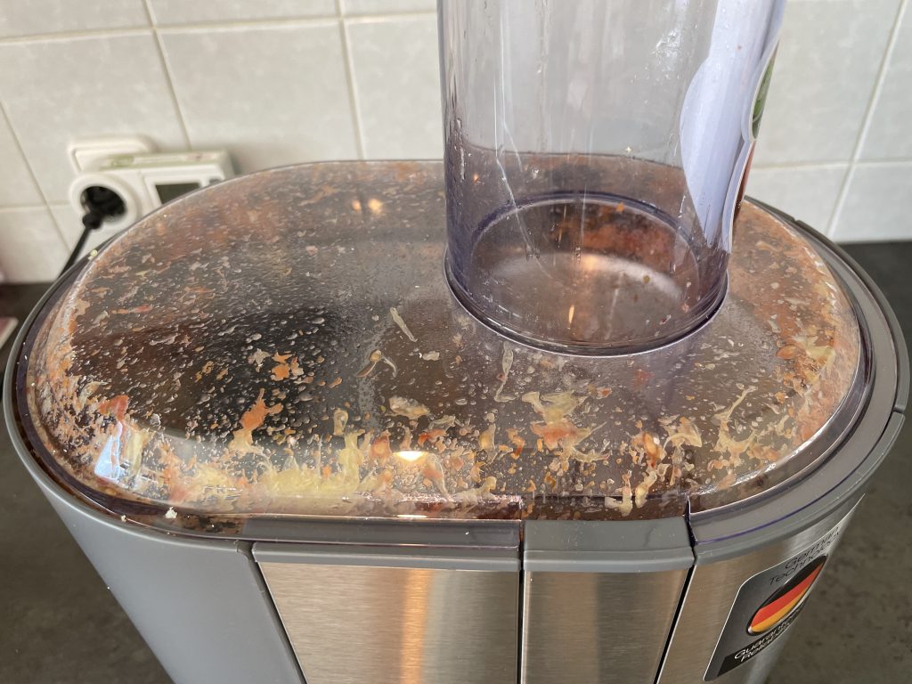 Braun Multiquick 7 J700 Entsafter nach Benutzung