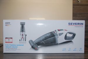 Der Karton des Severin HV 7146 Handstaubsaugers