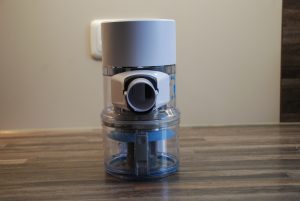 Vorderansicht des Hoogo S4 Akku-Staubsaugers