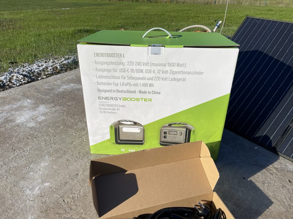 Energybooster Powerstation L mit Zubehör