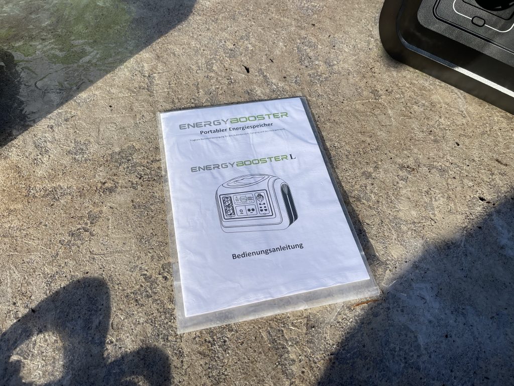 Energybooster Powerstation L Bedienungsanleitung