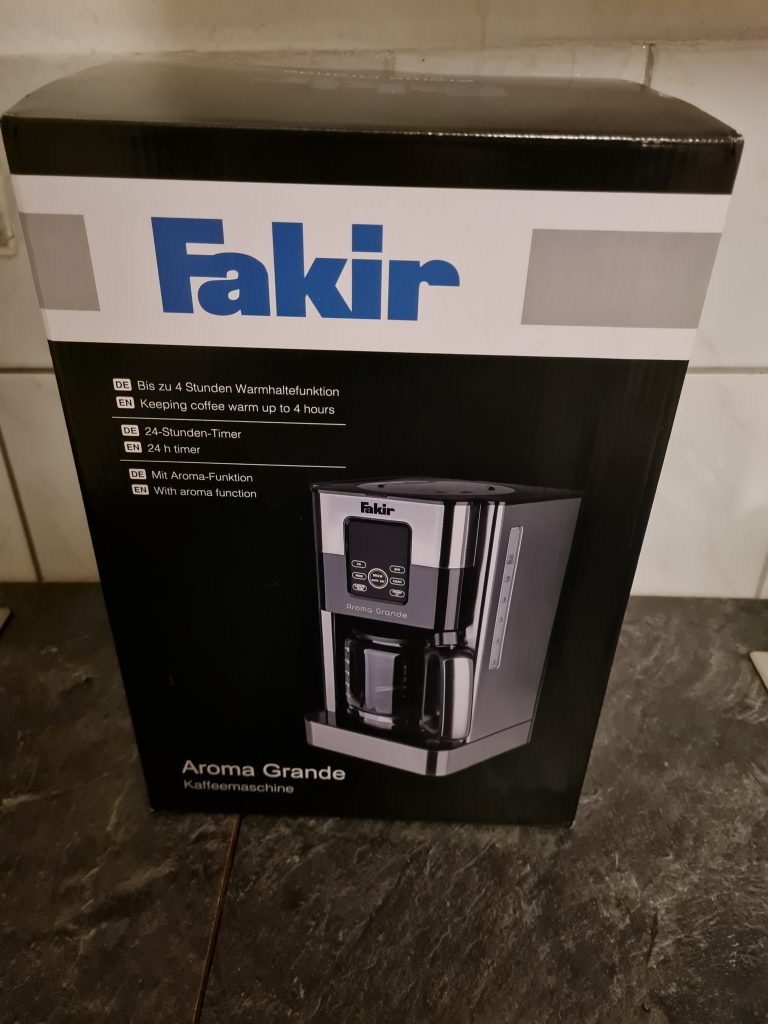 Fakir Aroma Grande Kaffeemaschine verpackt