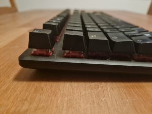 HyperX Alloy Origins Core Tastatur im niedrigsten Winkel (3 Grad)