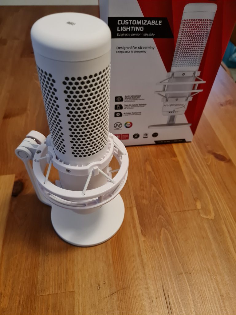 HyperX Quadcast S Mikrofon in Nullstellung
