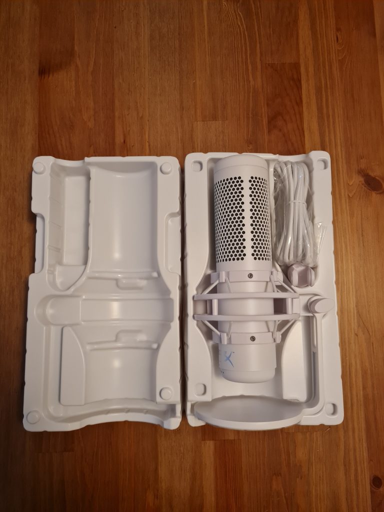 HyperX Quadcast S Mikrofonim Kunststoff-Schuber