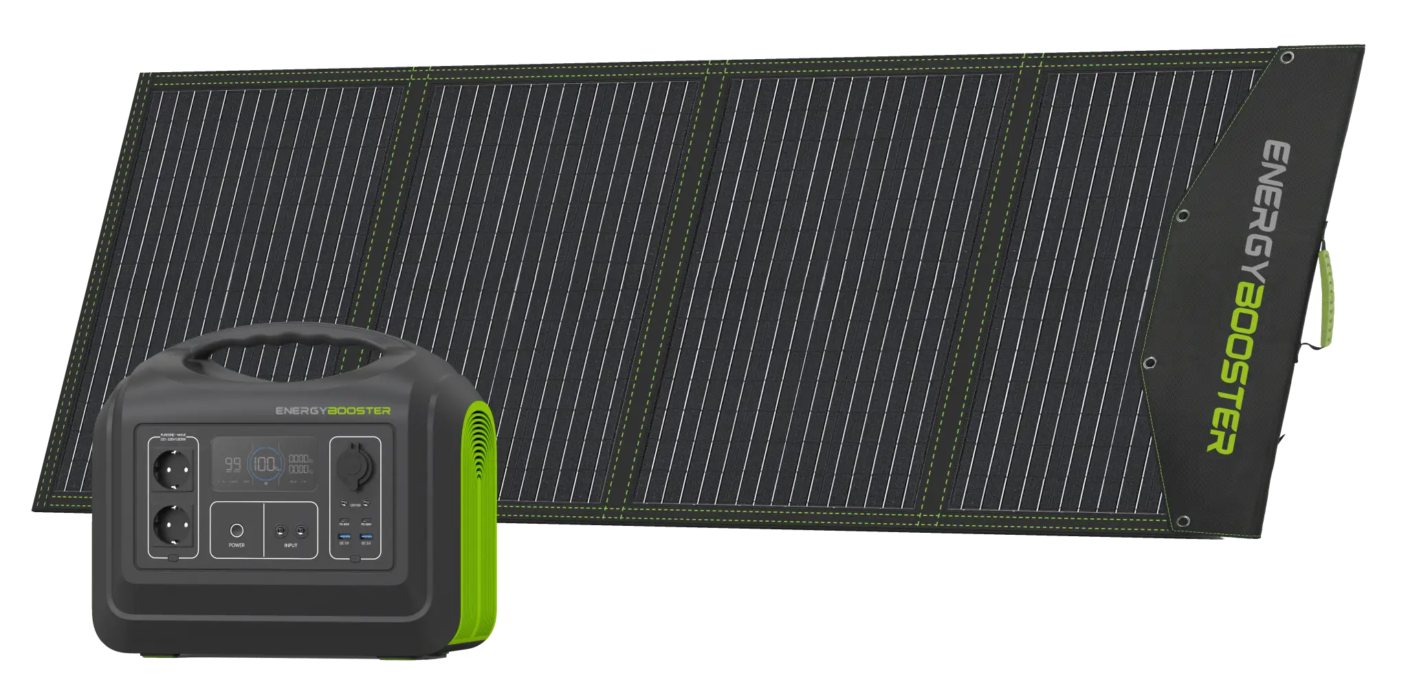 ENERGYBOOSTER Power Station L + 220 Watt Solarpanel