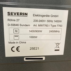 Severin Mikrowelle technische Details