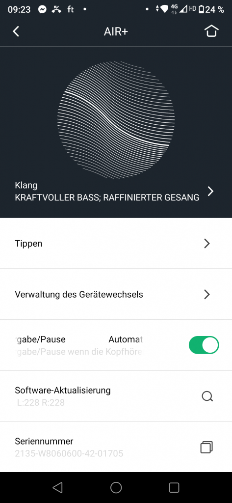 Libratone Air+ 2 App Equalizer