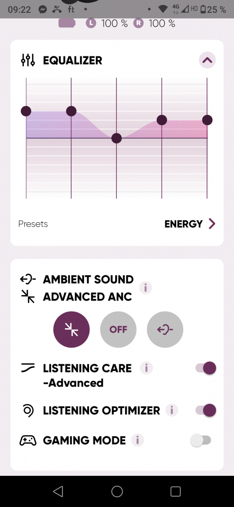Yamaha TW-E7B App ANC