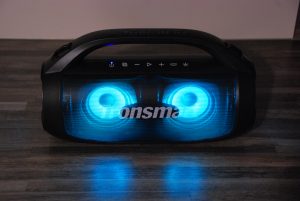 Tronsmart Bang SE Bluetooth-Lautsprecher Front blaues Licht