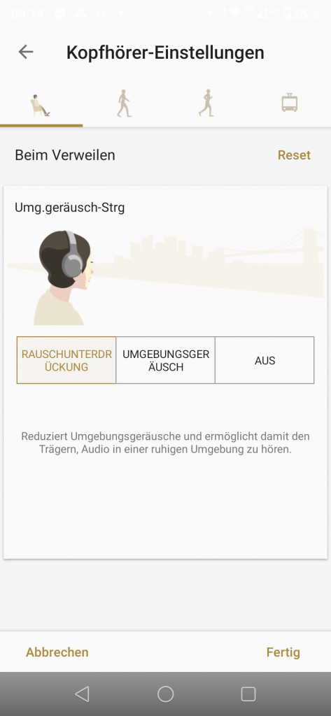 Sony LinkBuds S Einstellungen