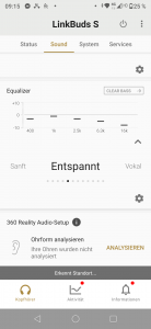 Sony LinkBuds S Equalizer