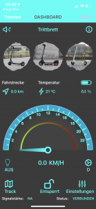 Trittbrett Kalle Elektro-Scooter App 2