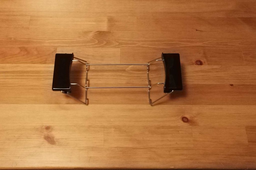 Brötchenaufsatz des Fakir Calypso Toasters zusammengeklappt