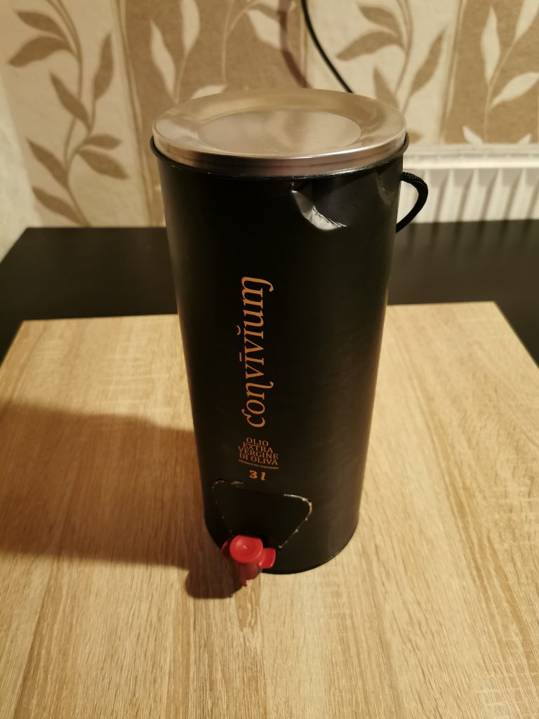 Convivium Olivenöl Verpackung