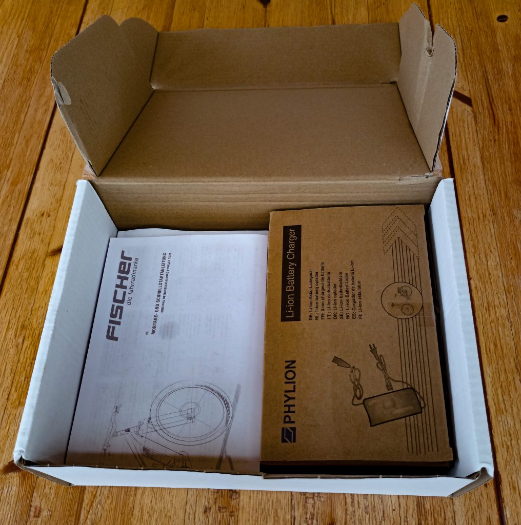 FISCHER E-Bike City CITA 4.1i Akku Verpackung