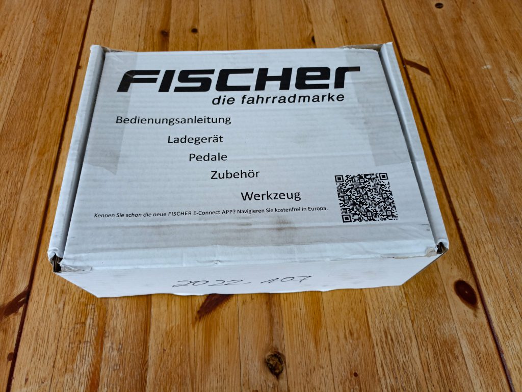 FISCHER E-Bike City CITA 4.1i Verpackung Akku