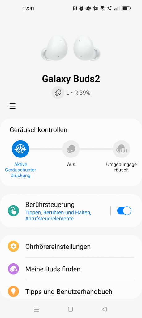 Samsung Galaxy Buds 2 In-Ear-Kopfhörer App 3