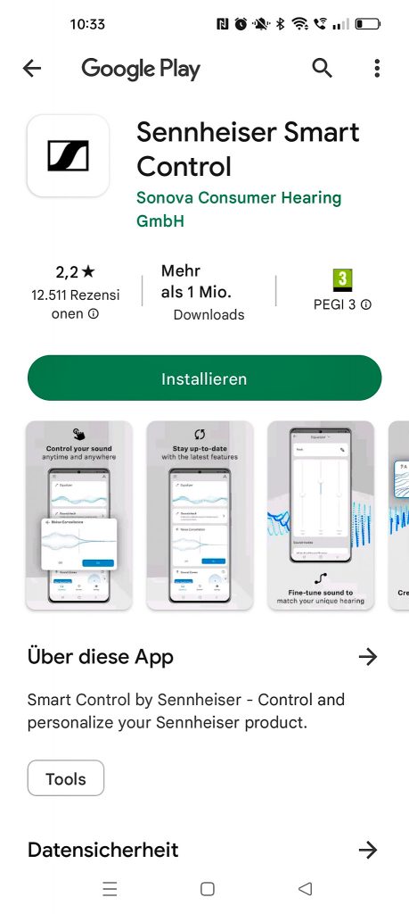 Sennheiser MOMENTUM True Wireless 3 In-Ear-Kopfhörer App Screenshot 2