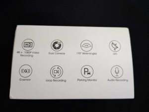 Abask A8 Dashcam Verpackung von hinten