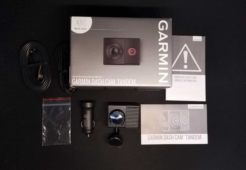 Garmin Tandem Dashcam gesamter Lieferumfang