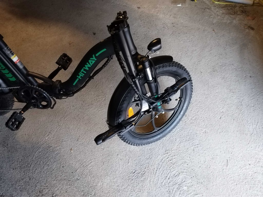 Hitway BK5 E-Bike mit zusammengeklapptem Lenker