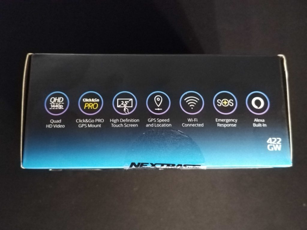 Nextbase 422 GW Verpackung von unten