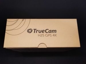 TrueCam H25 GPS 4K Dashcam Verpackung von der Seite