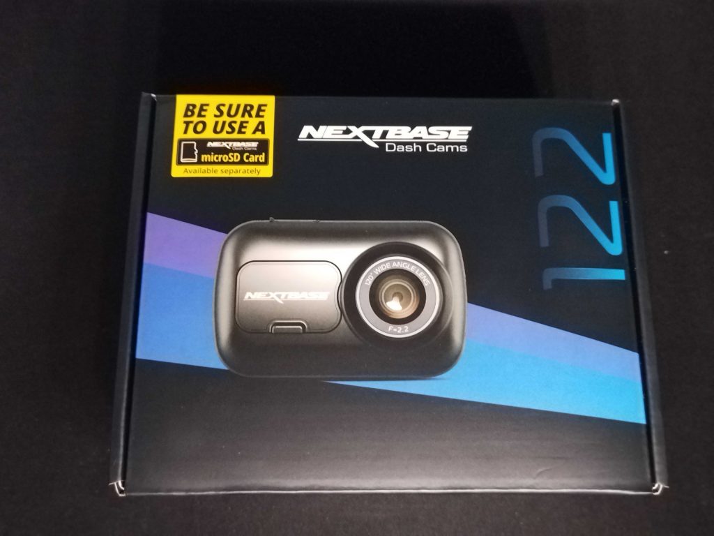 Verpackung der Nextbase 122 GW von vorne