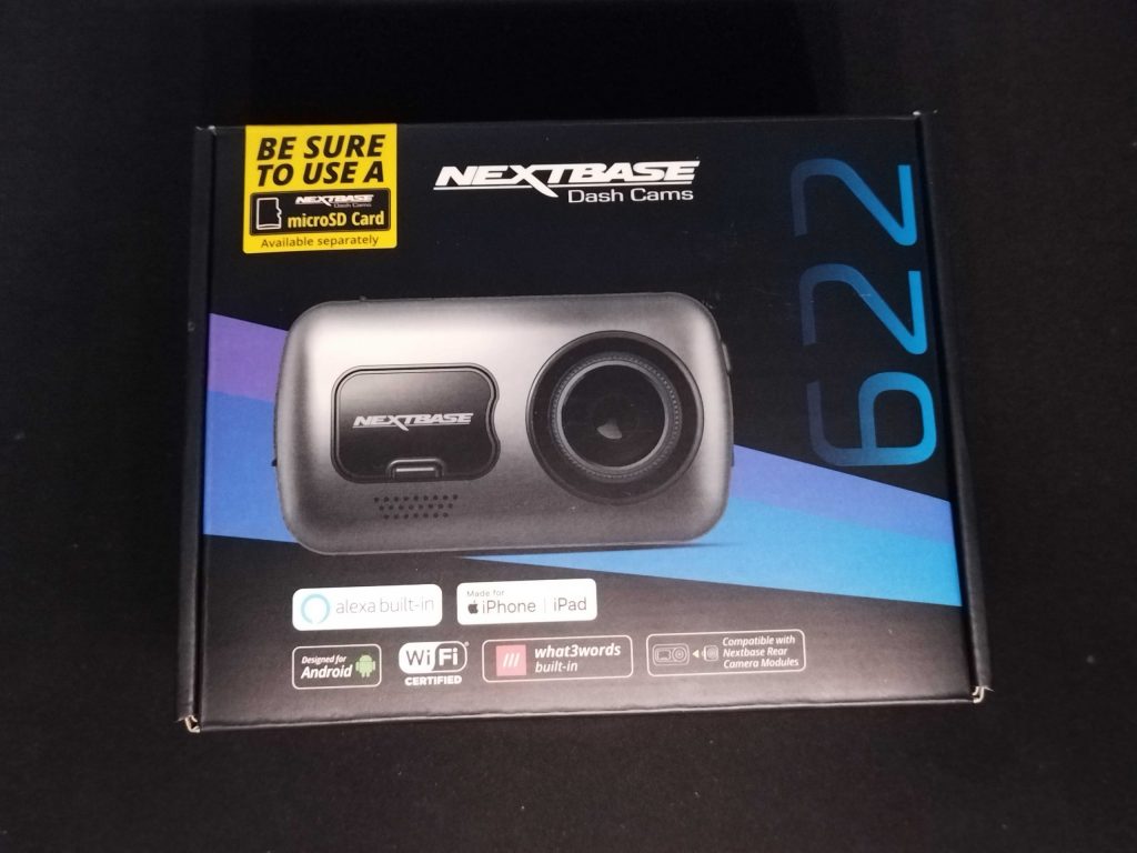 Verpackung der Nextbase 622 GW von vorne