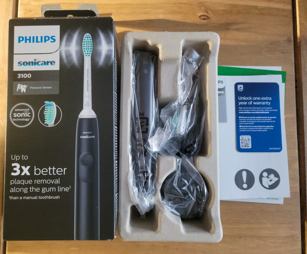 Elektrische Zahnbürste Philips Sonicare 3100 Verpackungsinhalt