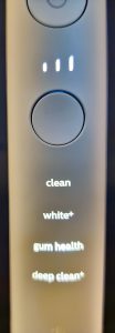 Elektrische Zahnbürste Philips Sonicare DiamondClean 9000 Bedienknopf