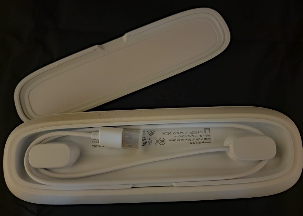 Elektrische Zahnbürste Philips Sonicare DiamondClean 9000 Ladeschale Rückseite