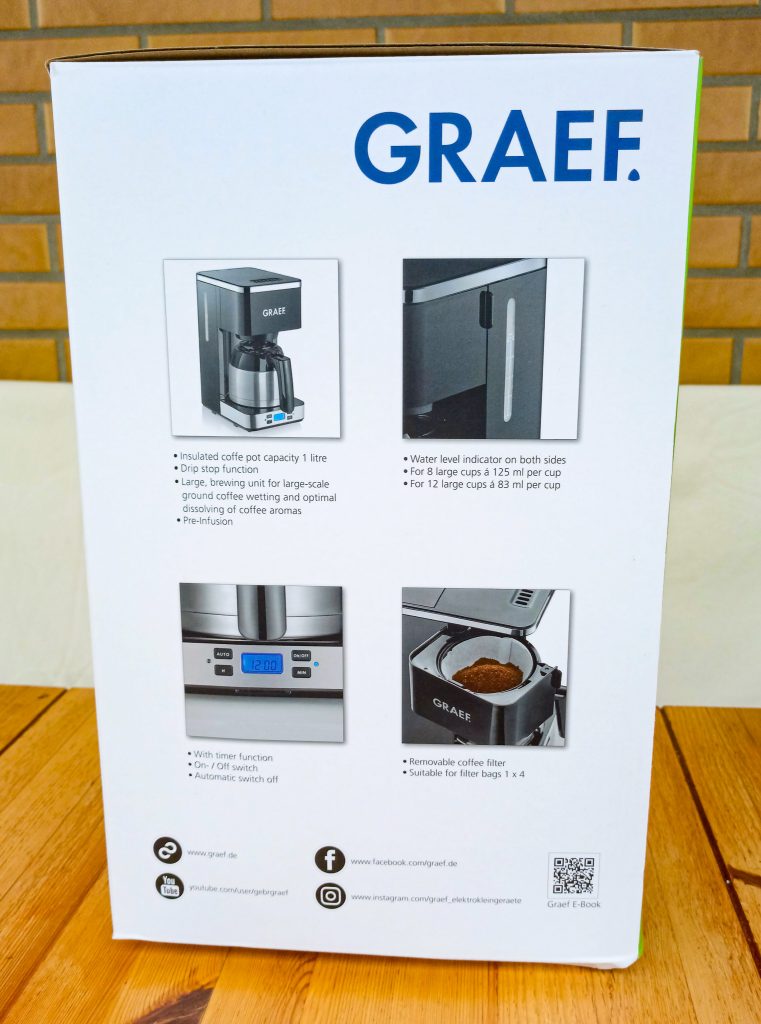 GRAEF FK512 Kaffeemaschine Verpackung Seite