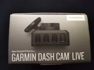 Garmin Dash Cam Live Verpackung linke Seite