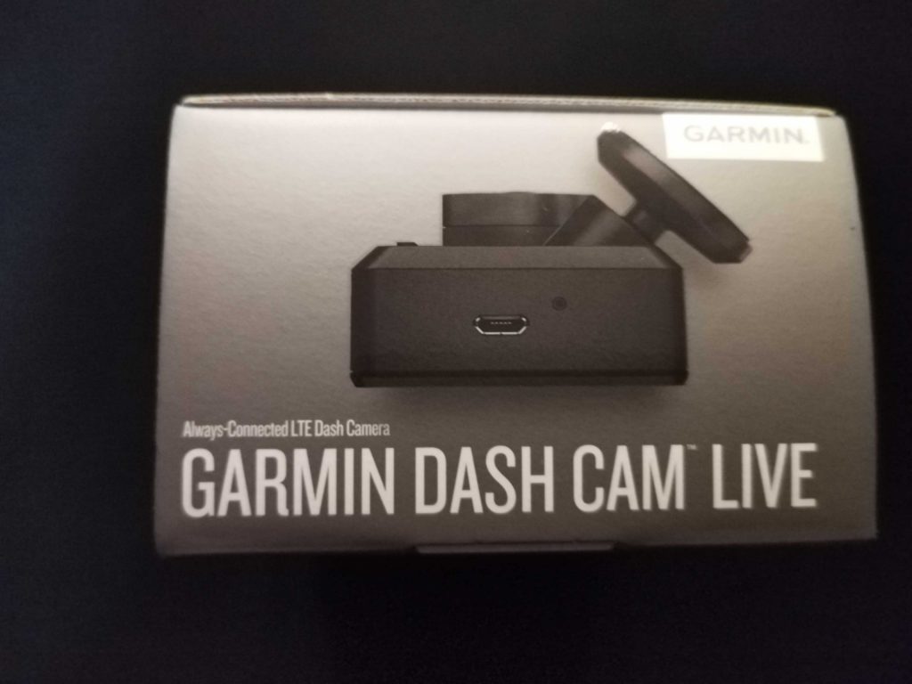 Garmin Dash Cam Live Verpackung rechte Seite