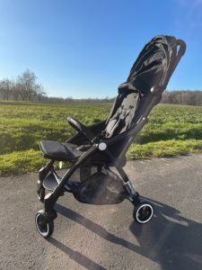Hamilton by Yoop S1 Plus Kinderwagen Seitenansicht Verdeck eingeklappt