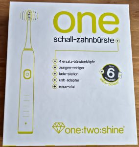 ONETWOSHINE Elektrische Zahnbürste ONE Verpackung