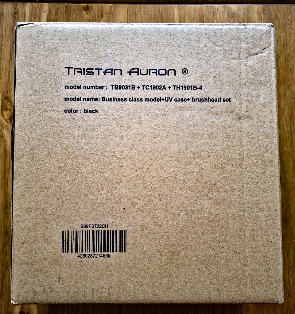 Tristan Auron TB9031B Elektrische Zahnbürste Verpackung