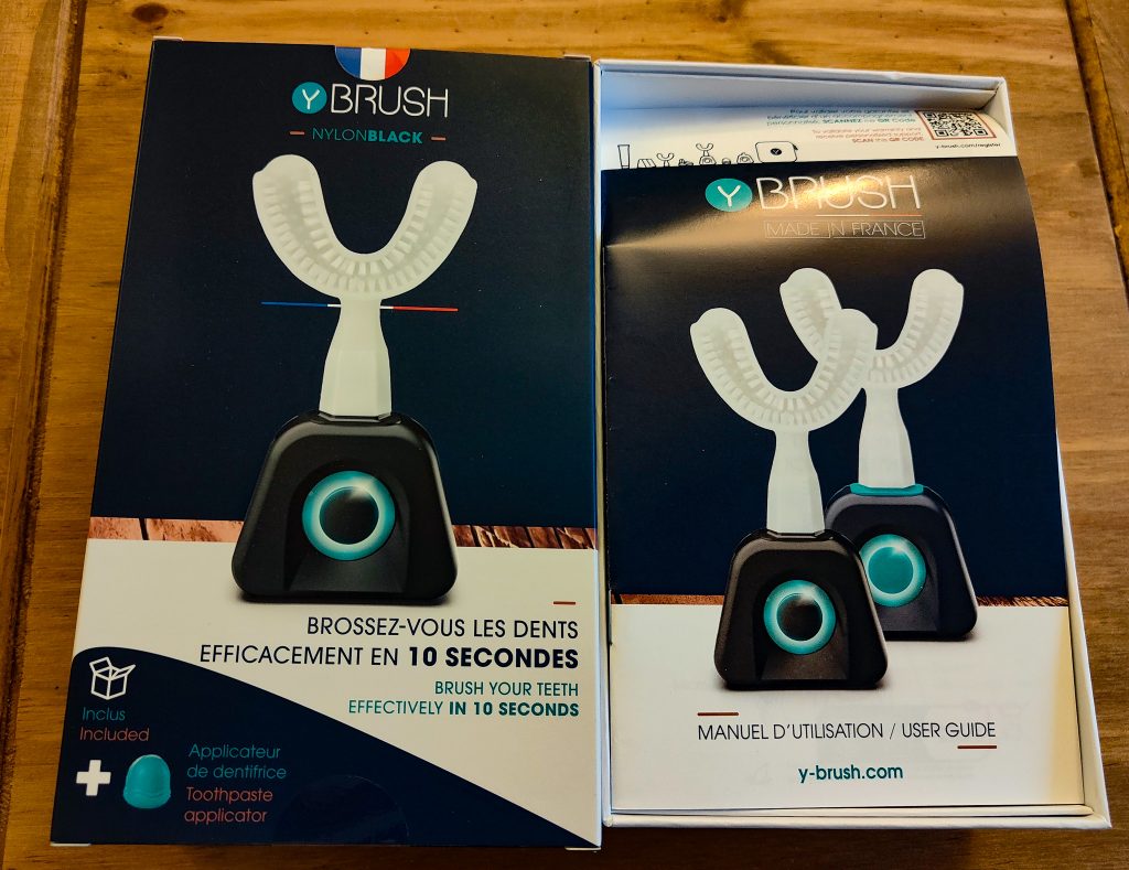Y-Brush Elektrische Zahnbürste Verpackung geöffnet