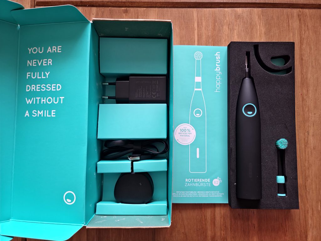 happybrush ECO R2 Elektrische Zahnbürste Lieferumfang