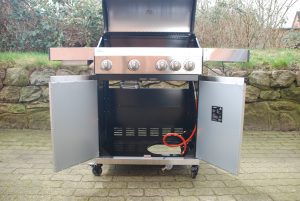 Burnhard Big Fred Deulxe Gasgrill Türen offen