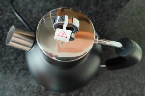Ascot Edelstahl-Wasserkocher Ansicht von oben