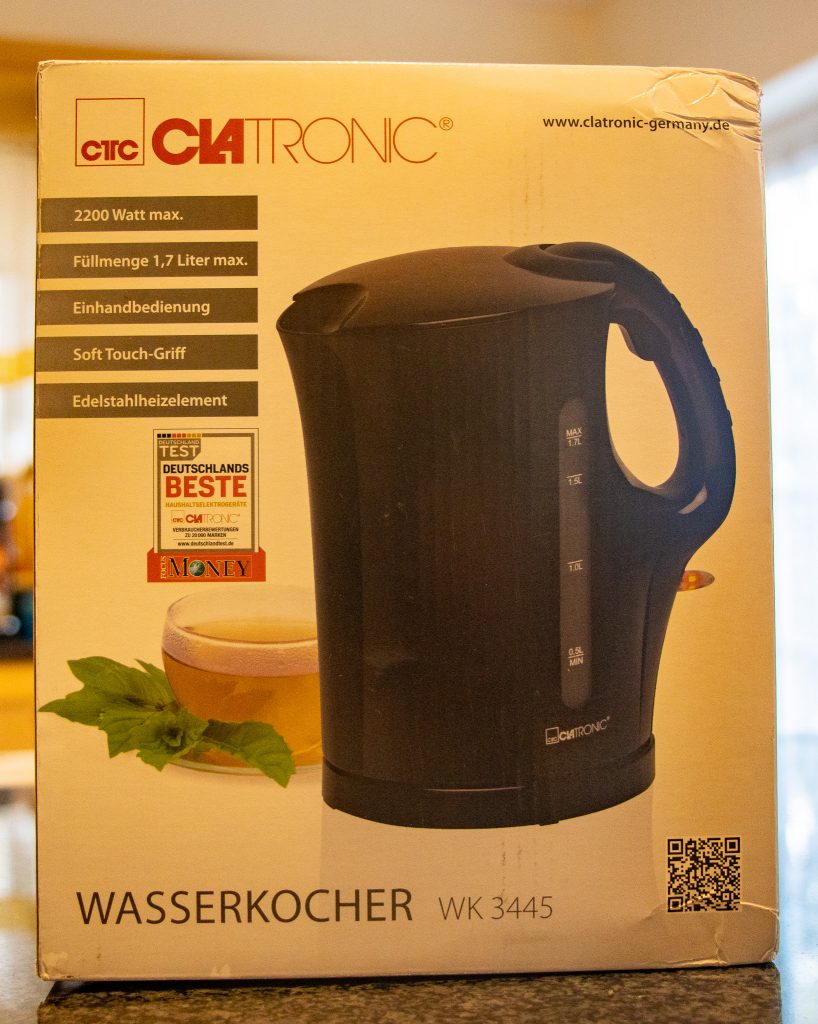 Clatronic WK 3445 Wasserkocher Verpackung
