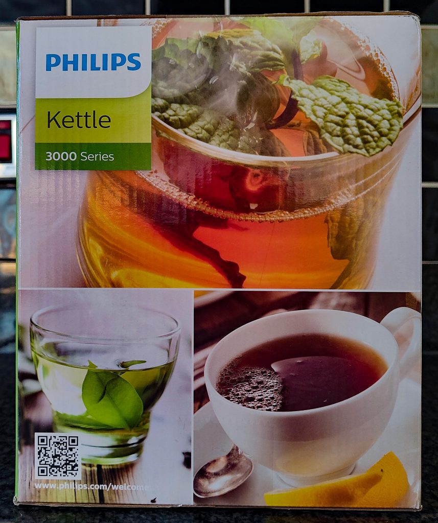 Philips HD935090 Wasserkocher Verpackung Rückansicht