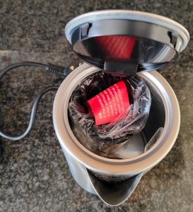 SEVERIN WK 3647 Wasserkocher geöffnet